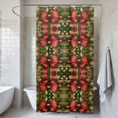 Rideaux De Douche Festif moderne Noël Vaches Garland Vacances