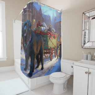 Rideaux De Douche Festin de Noël à Terre-Neuve