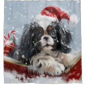 Rideaux De Douche Festival de Noël de Chien Chin Japonais (Devant)