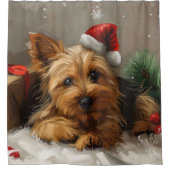 Rideaux De Douche Festival de Noël du chien Terrier australien (Devant)