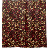 Rideaux De Douche Festivale d'or, de noir et de Bourgogne (Devant)