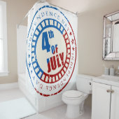 Rideaux De Douche Fête de l'Indépendance (En situation)