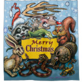 Rideaux De Douche Fête de Noël (Devant)