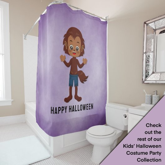 Rideaux De Douche Fête d'Halloween pour enfants Werewolf