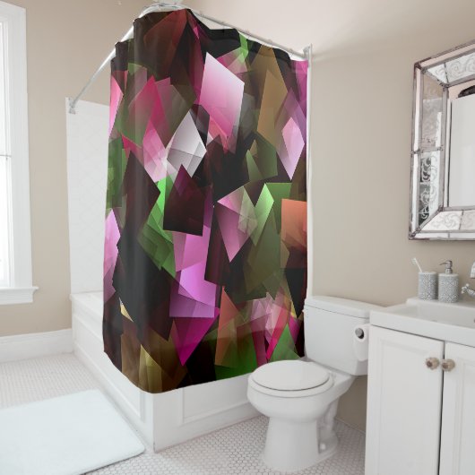 Rideaux De Douche Fête du bois d'oeuvre..... (En situation)