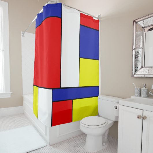 Rideaux De Douche Fête du Travail (En situation)