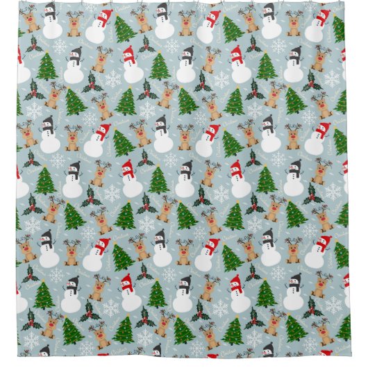 Rideaux De Douche Fêtes de Noël (Devant)
