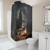 Rideaux De Douche Feu (En situation)