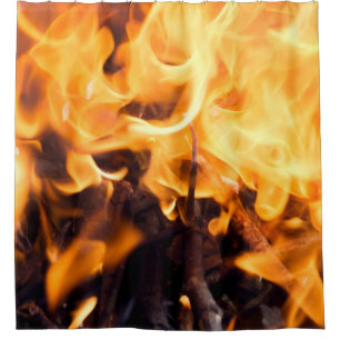 Rideaux De Douche Feu Et Feu
