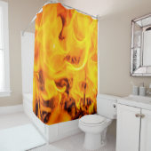 Rideaux De Douche Feu Et Flamme (En situation)