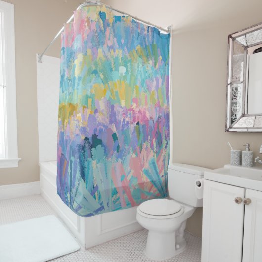 Rideaux De Douche Feuillage coloré (En situation)