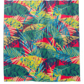 Rideaux De Douche Feuille coloré (Devant)