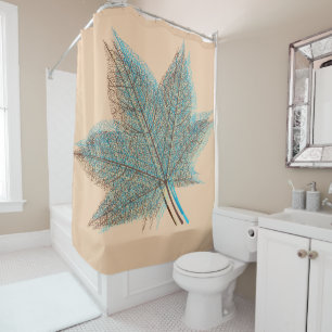 Rideaux De Douche Feuille d'hiver #3