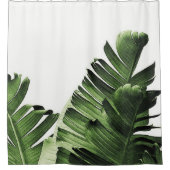 Rideaux De Douche Feuille tropicale de banane (Devant)