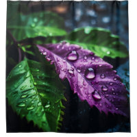 "Feuilles baisés par la pluie : la palette de la n