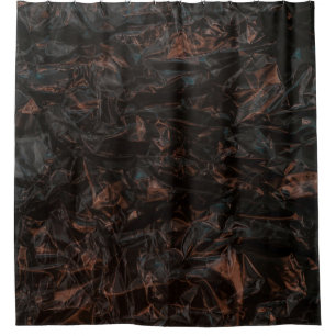 Rideaux De Douche feuilles Brown séchés au sol