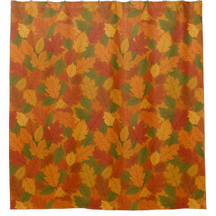 Rideaux De Douche Feuilles classiques d'automne à motifs