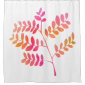 Rideaux De Douche Feuilles couchers de soleil (Devant)