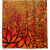Rideaux De Douche Feuilles d'automne Abstraites (Devant)