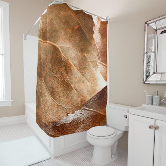 Rideaux De Douche Feuilles d'automne closeupabstract, automne, arriè (En situation)