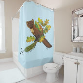 Rideaux De Douche Feuilles d'automne de Pine Marten (En situation)