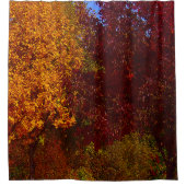 Rideaux De Douche Feuilles d'automne Jaune Orange Vert Brown (Devant)