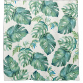 Rideaux De Douche Feuilles de palme de Monstera Tropical (Devant)