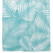 Feuilles de palmier sur turquoise 