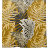 Rideaux De Douche Feuilles de palmiers, tropical, botanique, jungle, (Devant)