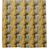 Rideaux De Douche Feuilles de palmiers, tropical, botanique, jungle, (Devant)