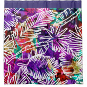Rideaux De Douche Feuilles de palmiers tropicaux (Devant)