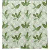 Rideaux De Douche Feuilles de palmiers tropicaux (Devant)
