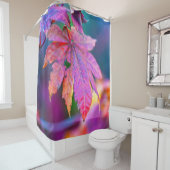 Rideaux De Douche Feuilles d'érable japonais à couper le souffle (En situation)