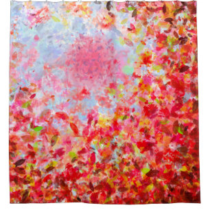 Rideaux De Douche Feuilles et ciel d'automne Abstraits