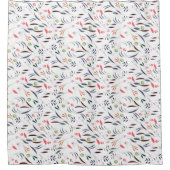 Rideaux De Douche Feuilles Et Plumes (Devant)