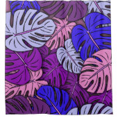 Rideaux De Douche Feuilles Monstera #4 (Devant)