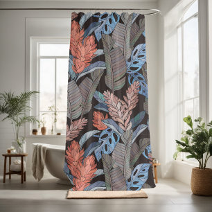 Rideaux De Douche Feuilles plante