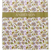 Rideaux De Douche Feuilles Rustiques Boho Personnalisés (Devant)