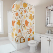 Rideaux De Douche Feuilles traditionnels de l'automne (En situation)