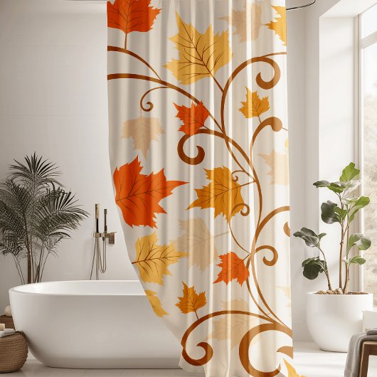 Rideaux De Douche Feuilles traditionnels de l'automne