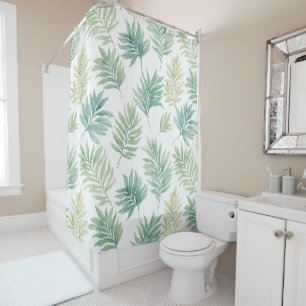 Rideaux De Douche Feuilles Tropicales