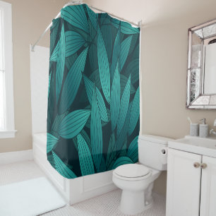 Rideaux De Douche Feuilles tropicales dégradées