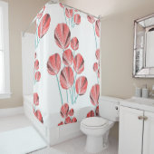 Rideaux De Douche Feuilles tropicaux : Motif créatif à main (En situation)