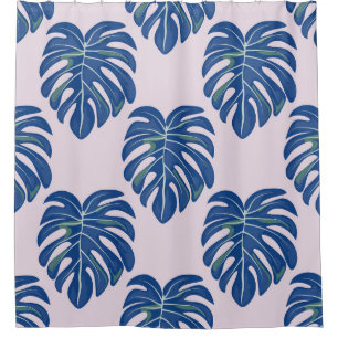 Rideaux De Douche Feuilles tropicaux Motif sans couture tendance