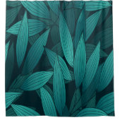 Rideaux De Douche Feuilles tropicaux rayonnants (Devant)