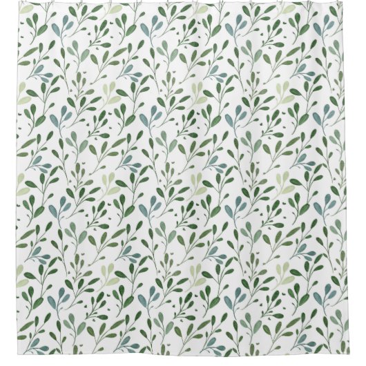 Rideaux De Douche Feuilles verts (Devant)
