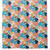 Rideaux De Douche Feuilleté coloré (Devant)