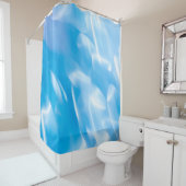 Rideaux De Douche Feux de parties scintillant Abstraits sur arrière  (En situation)