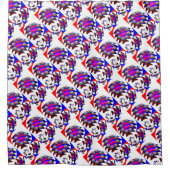 Rideaux De Douche Fibonacci 'Fish Checker' par Kenneth Yoncich (Devant)