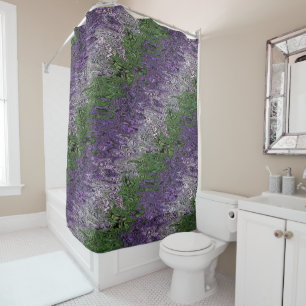 Rideaux De Douche Fière de la non-binarité Groovy Funky Trippy